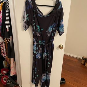 City Chic Tie Jumpsuit- Size 16